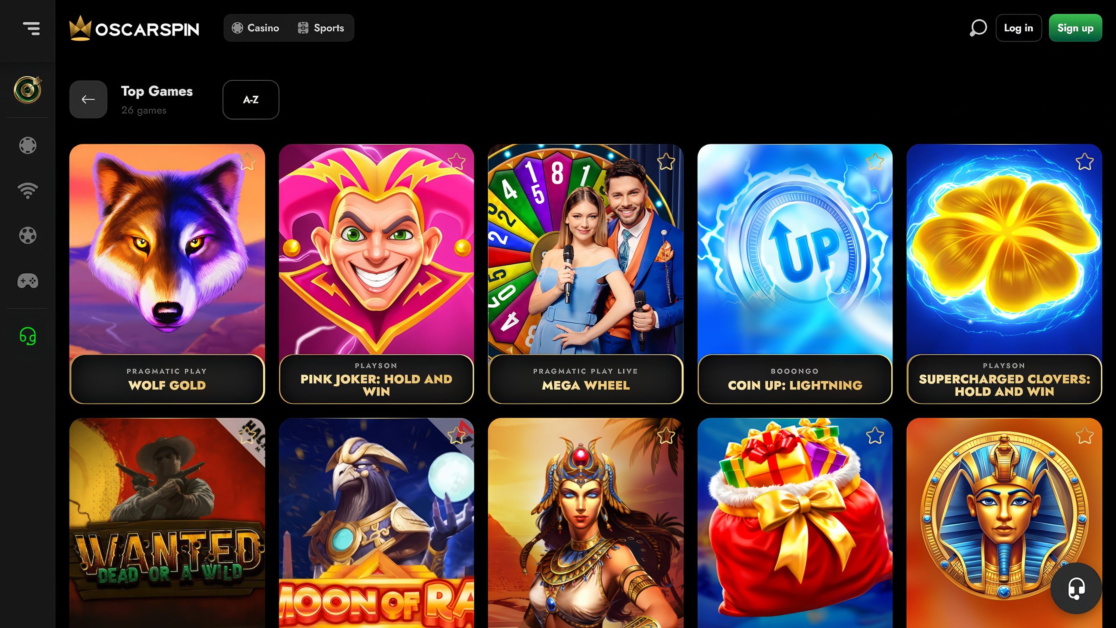 Oscarspin desktop screenshot 2